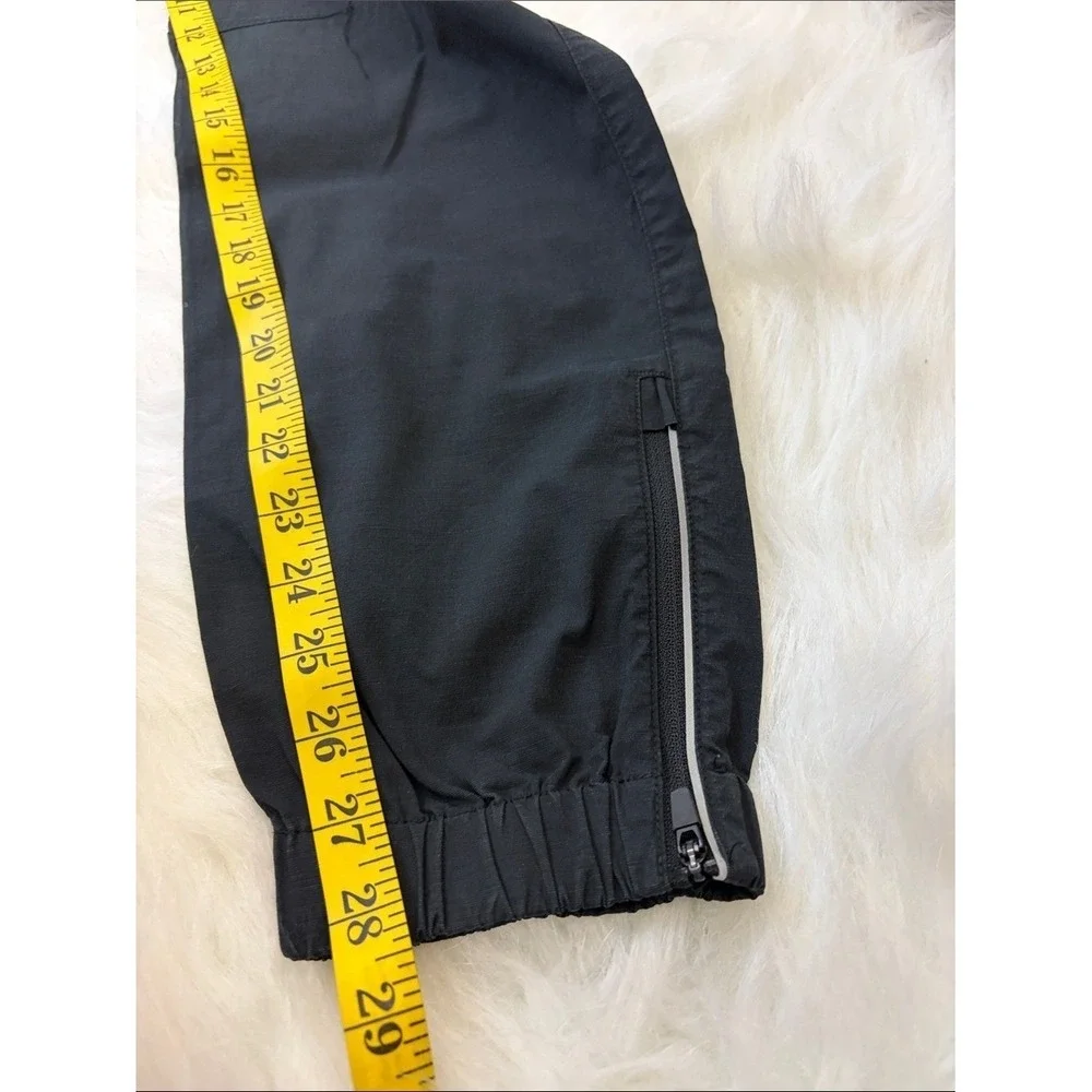 H&M Men's Regular Fit Black Utility Jogger Pants XS Zip Ankle Drawstring